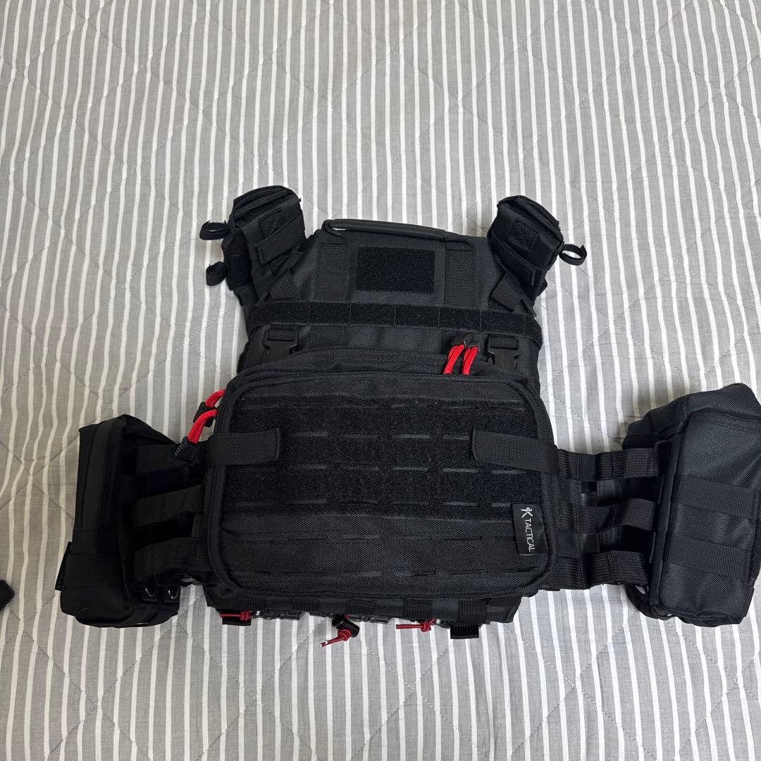KTactical ブラック プレートキャリア