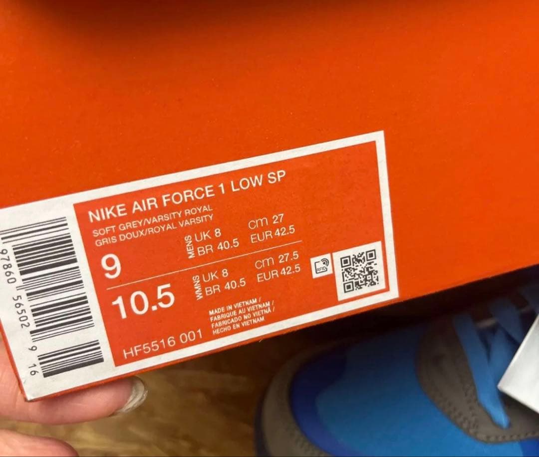 靴 NIKE AIR FORCE1 LOW SP HF5516001 27cm