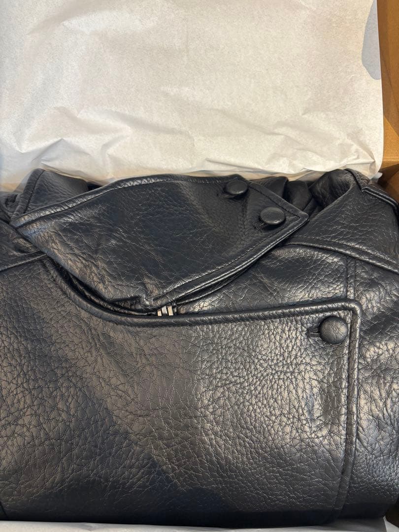 国内正規品 ZARAフェイクレザージャケット ysl Mサイズ