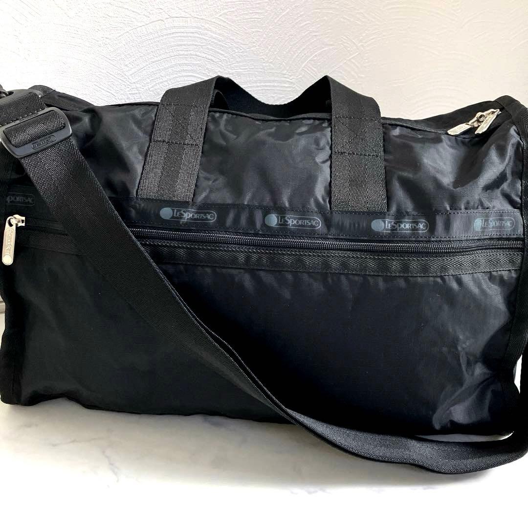 美品　LESPORTSACレスポートサック　ボストンバッグ　大容量　ブラック