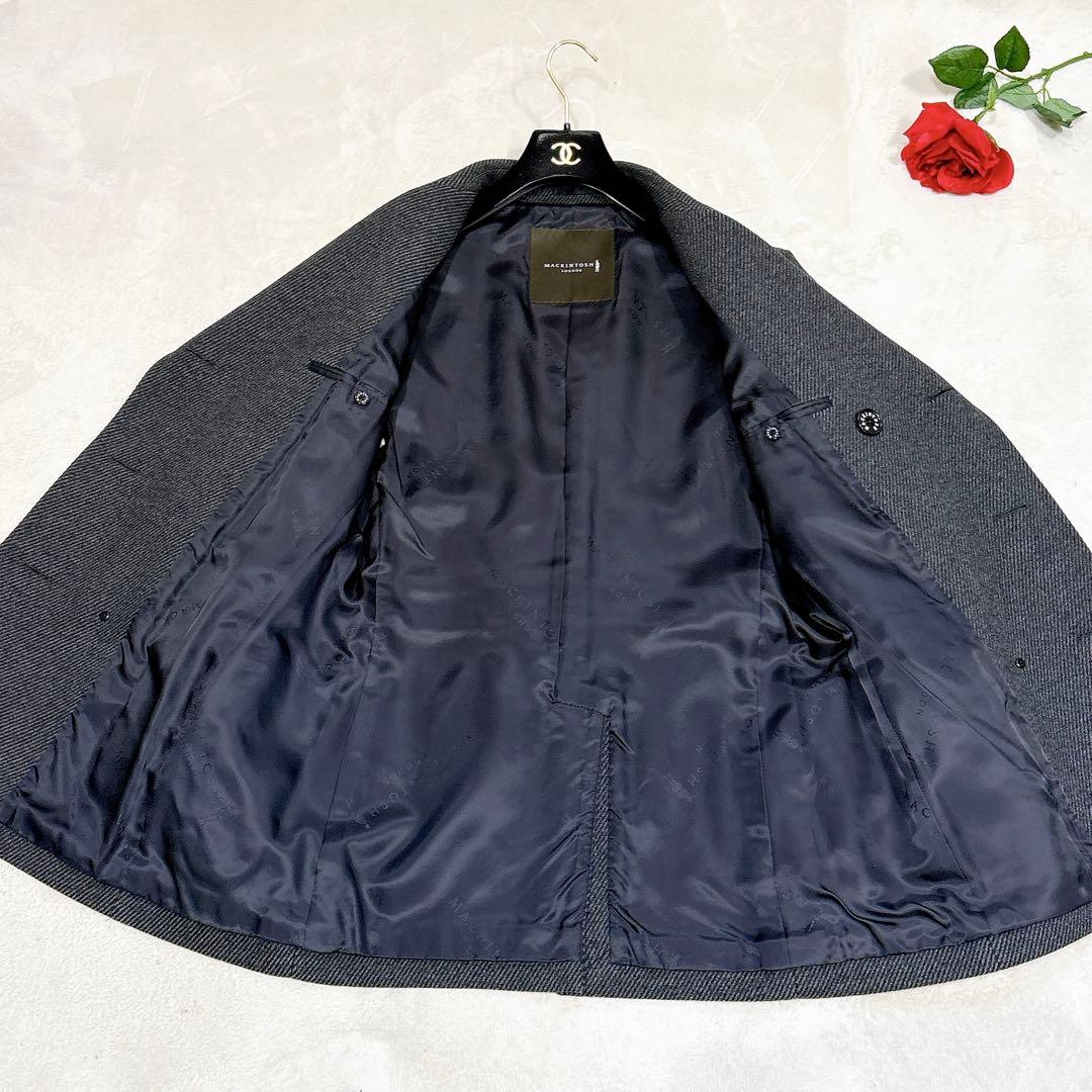未使用✨　マッキントッシュ　ロンドン　チェスターコート　ピーコート　M グレー
