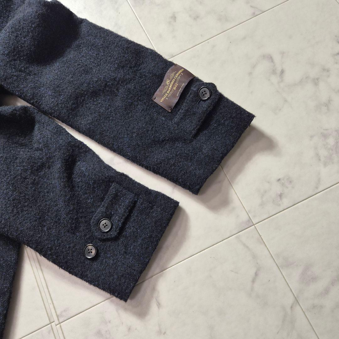 【美品】ユニバーサルランゲージ ステンカラーコート カノニコ ベルト LL