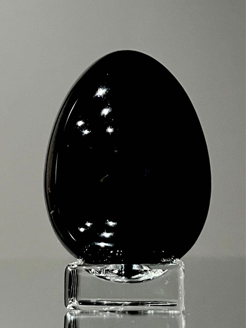 Baccarat バカラ /※廃盤品 ブラッククリスタル エッグ オブジェ