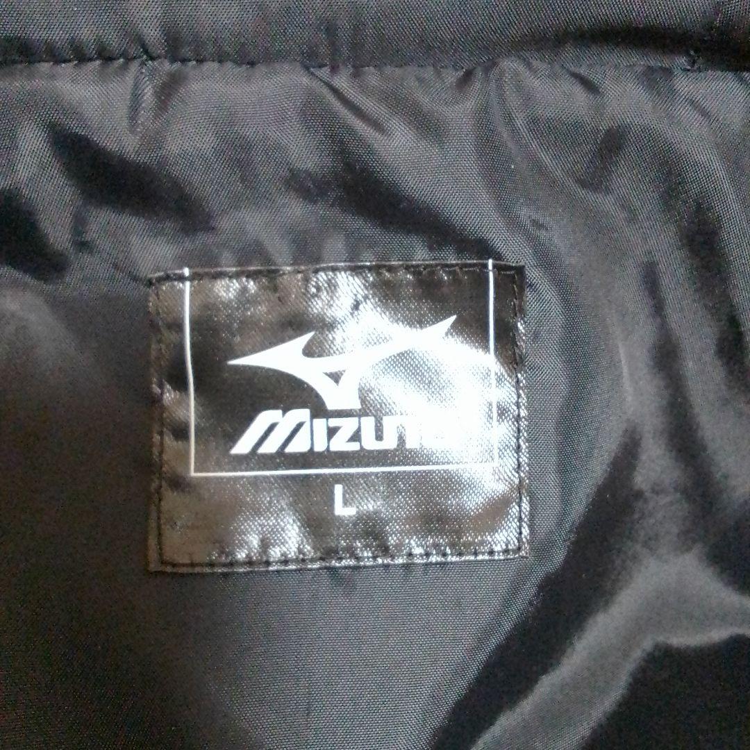 美品　MIZUNO ミズノ ダウン　ベンチコート　ロング　ブラック　L