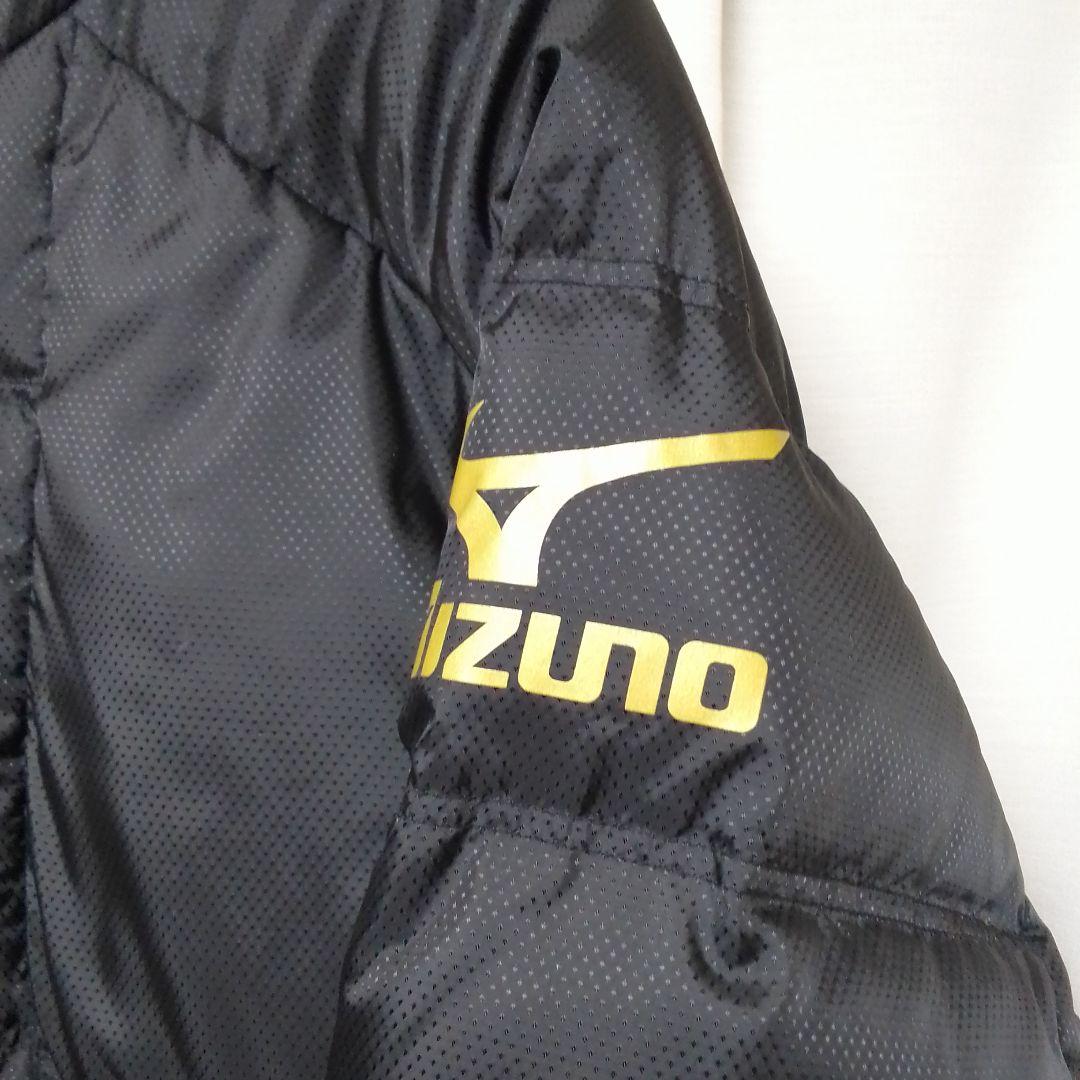 美品　MIZUNO ミズノ ダウン　ベンチコート　ロング　ブラック　L