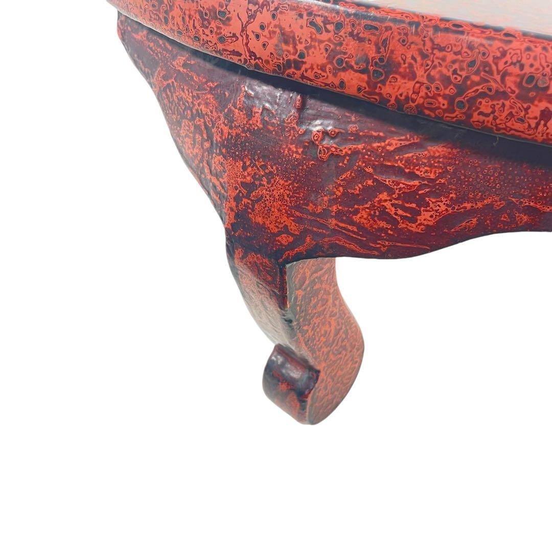 HR400津軽塗　伝統工芸　螺鈿細工　円テーブル　座卓　ローテーブル　　ちゃぶ台