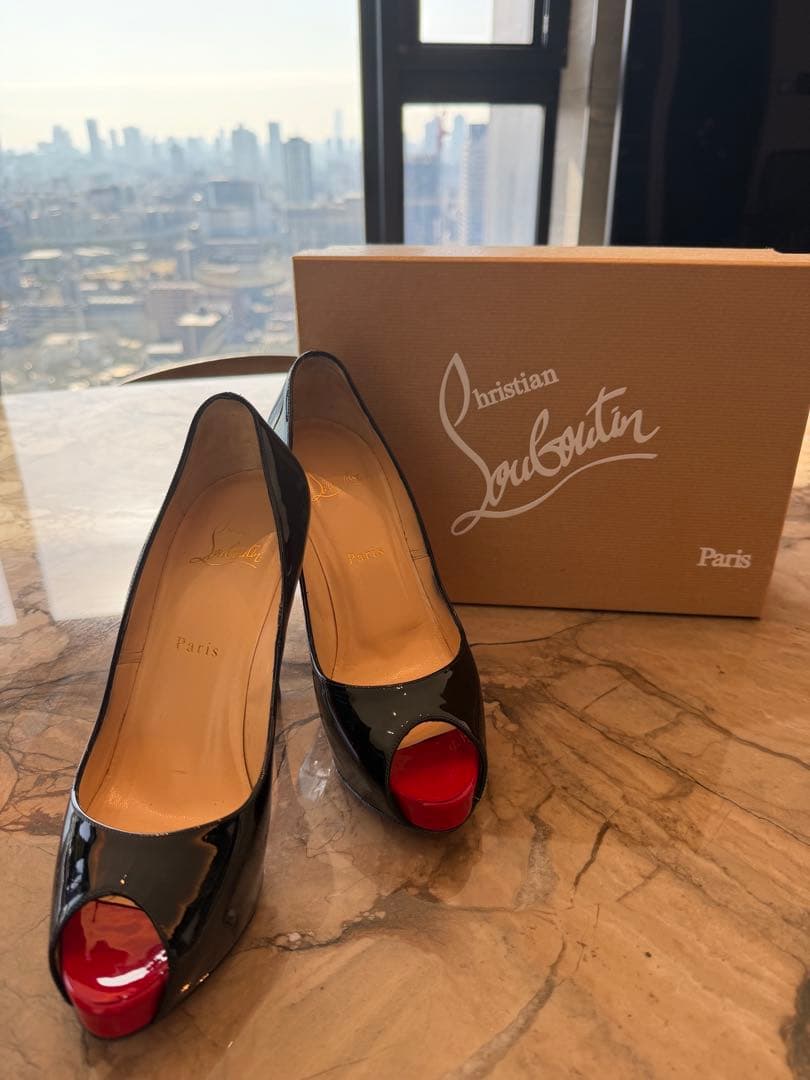 Christian Louboutin ハイヒール ブラック/レッド