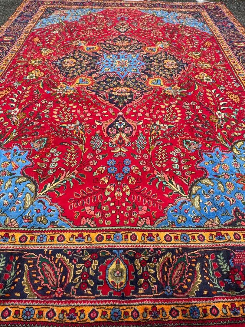 ペルシャ 手織り タブリーズ 絨毯