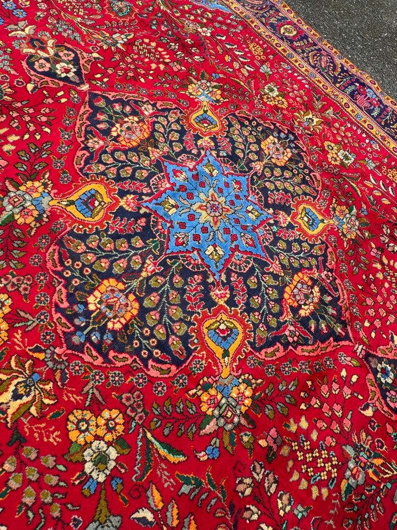 ペルシャ 手織り タブリーズ 絨毯