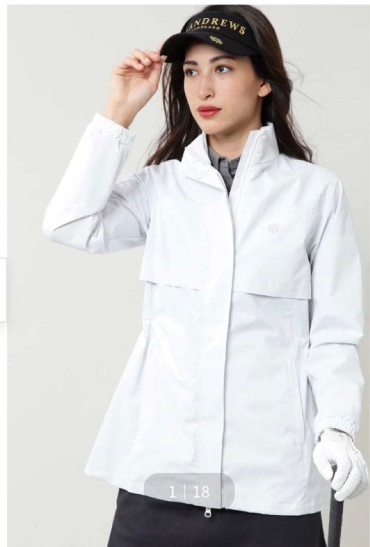 ★セントアンドリュースゴルフ　ドビーストレッチブルゾンＬサイズ★