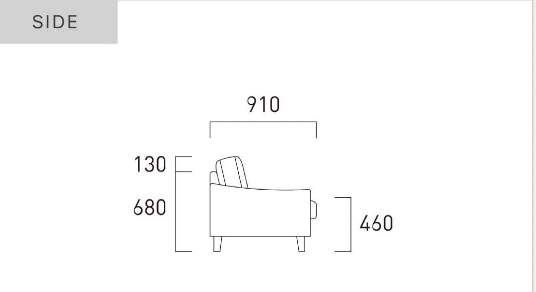 FLANNEL SOFA 3人掛けソファ ANTOS ヘッドレスト付 d2911