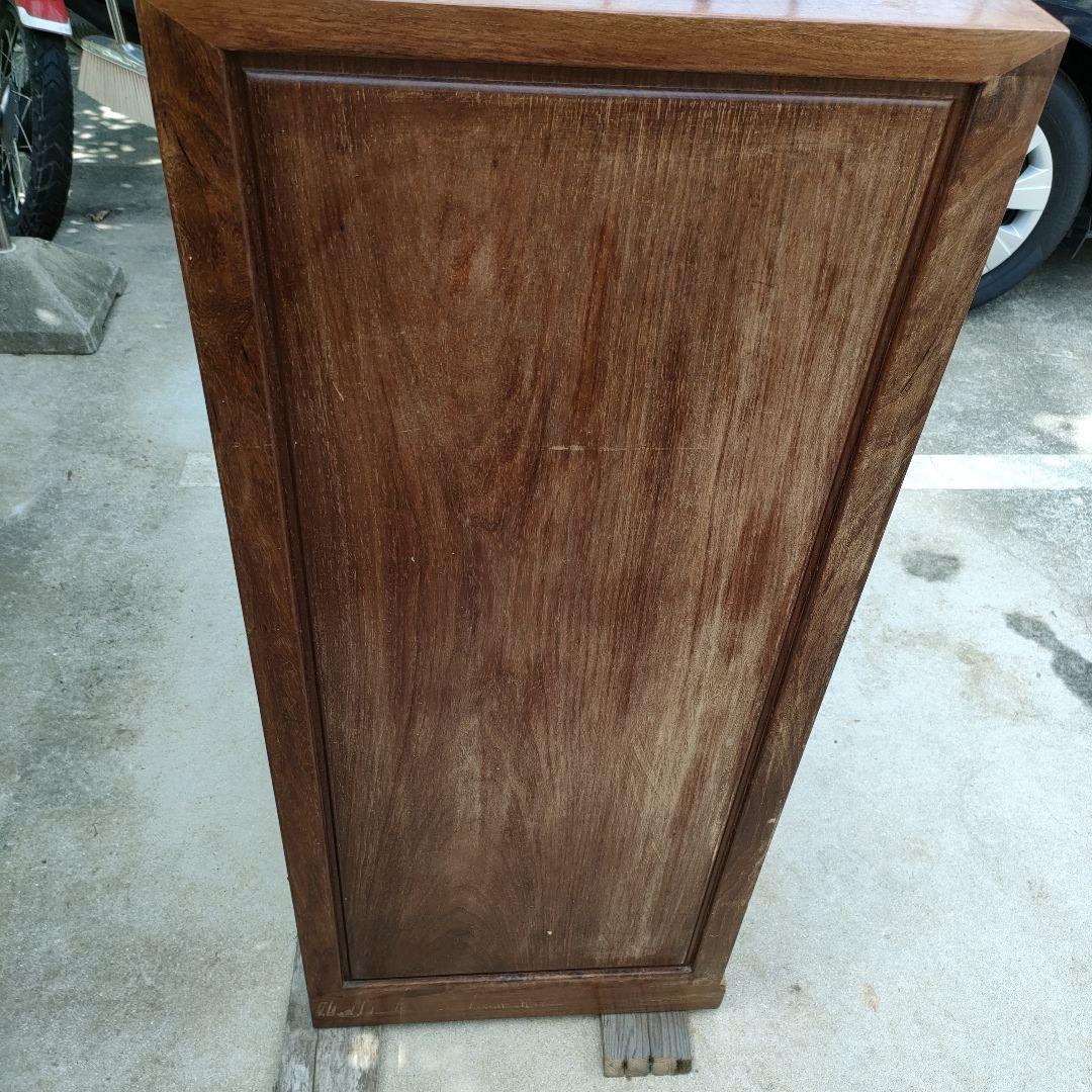 花梨？総無垢材。木製6段引き出し箪笥