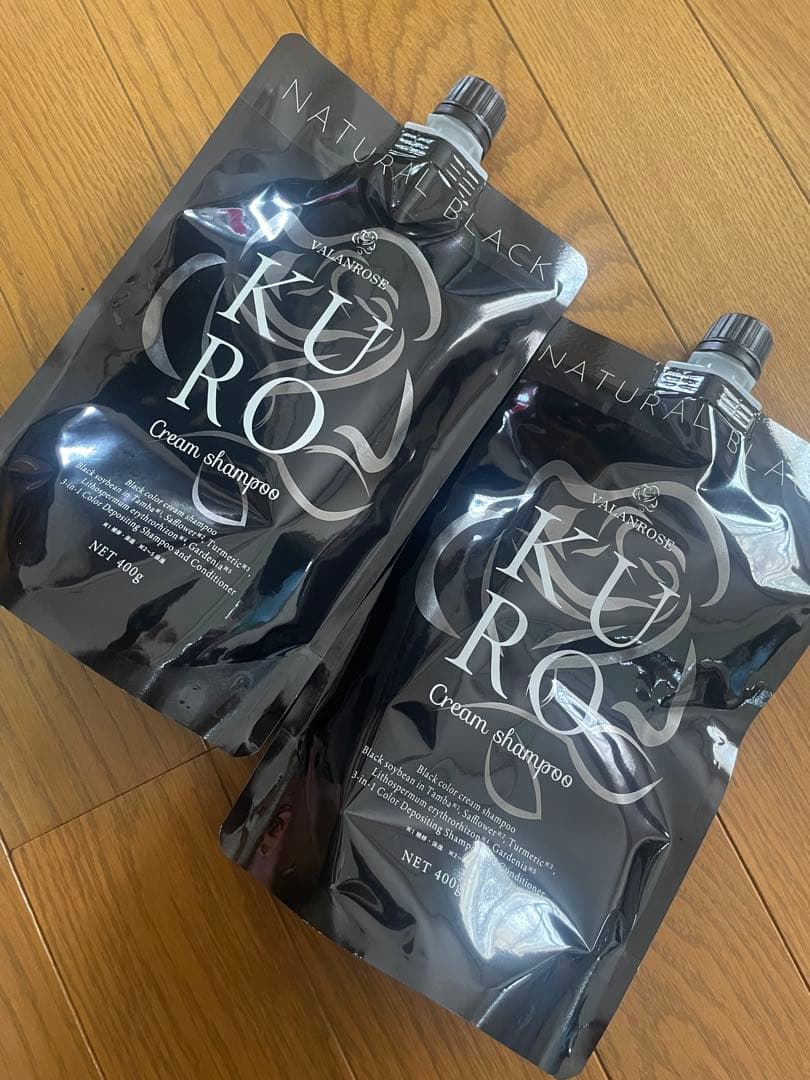 バランローズ　クリームシャンプー　KURO ブラック 400g 2個セット