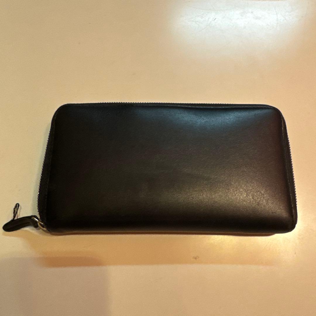 D 黒 レザー 長財布
