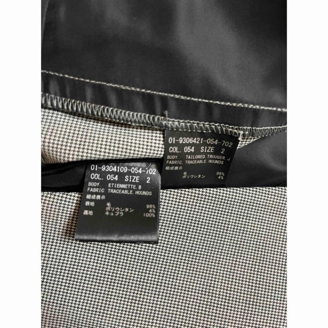 theory traceable ハウンドトゥース　千鳥格子パンツスーツ