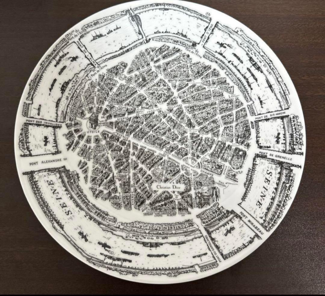 未使用DIOR ディオール 現行品ディナープレート 28cm プラン ドゥ パリ