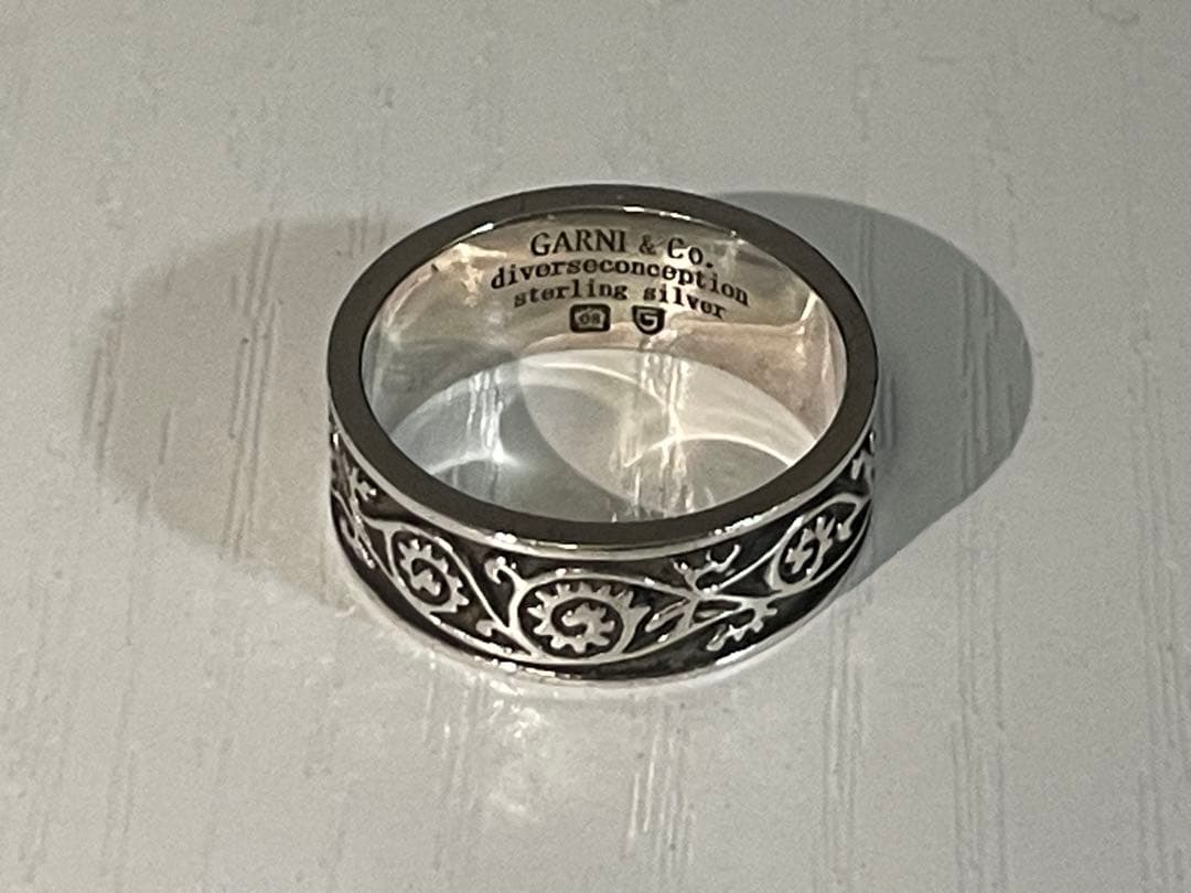 【TK】GARNI VINE PATTERN RING シルバーリング