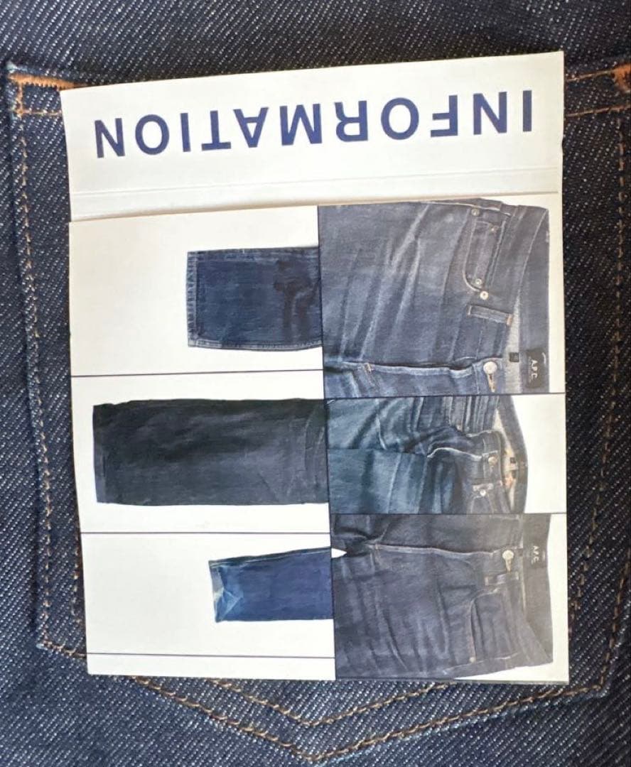 【極美品/タグ付】A.P.C. ニュースタンダード 28インチ ノンウォッシュ