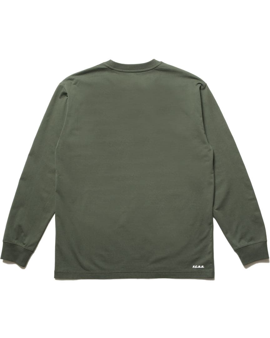 【送料込み★】FCRB LETTERED L/S TEE グリーン XXL