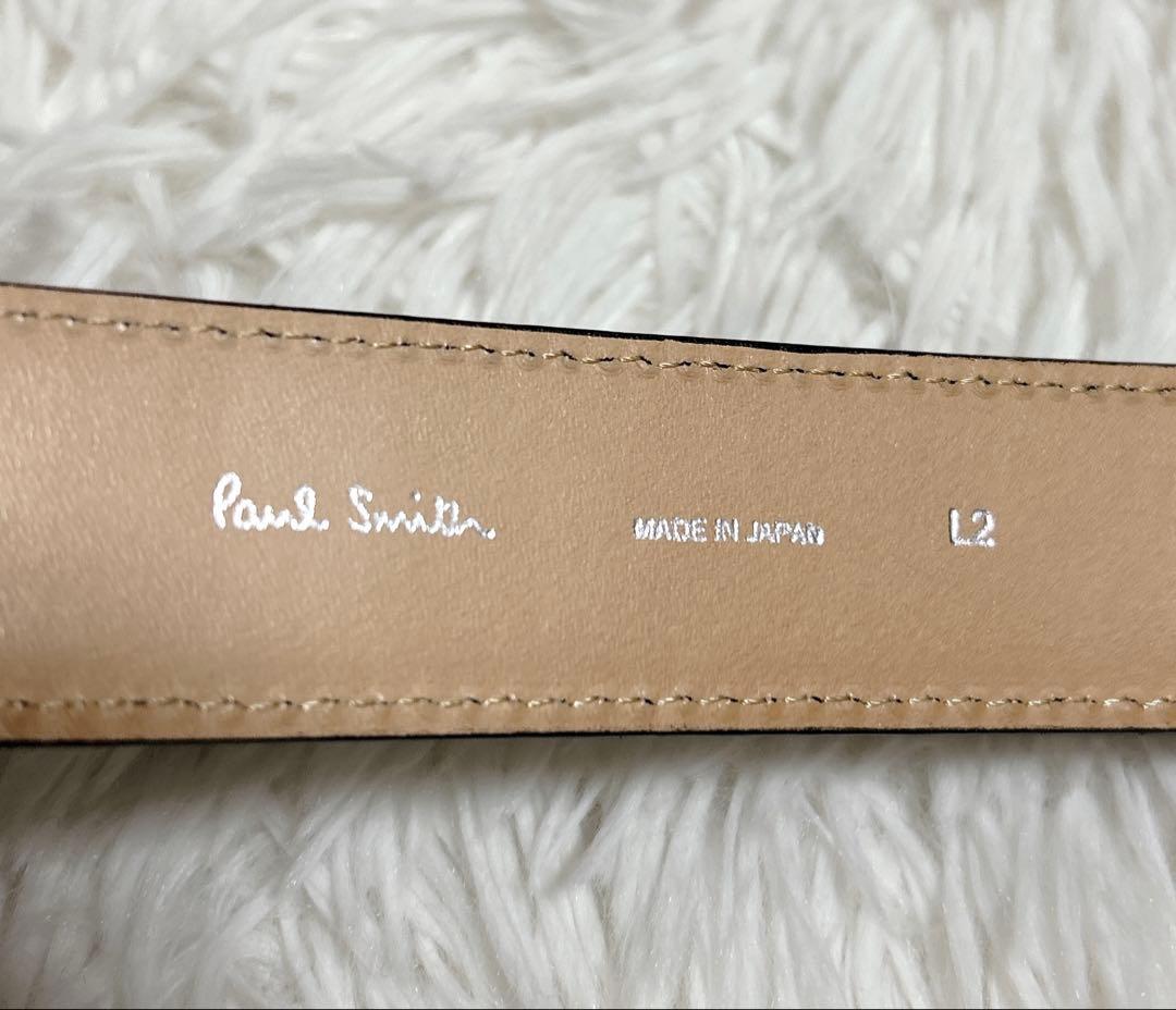✨新品未使用✨Paul Smith レザーベルト マルチストライプ ブラック