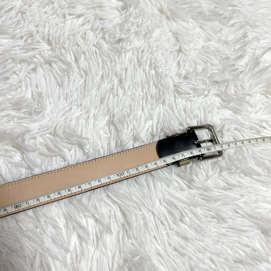 ✨新品未使用✨Paul Smith レザーベルト マルチストライプ ブラック