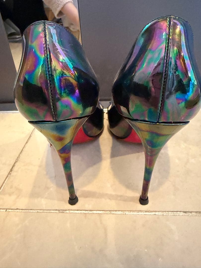 Christian Louboutin スタッズ付きハイヒール36ハーフ