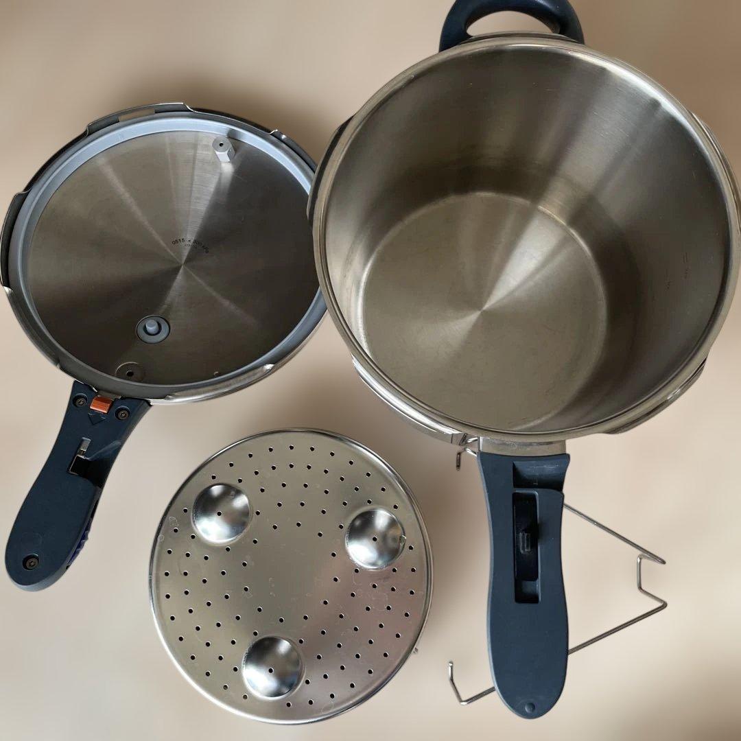 WMF 圧力鍋　パーフェクトプラス　6.5L スチーマー 三脚付