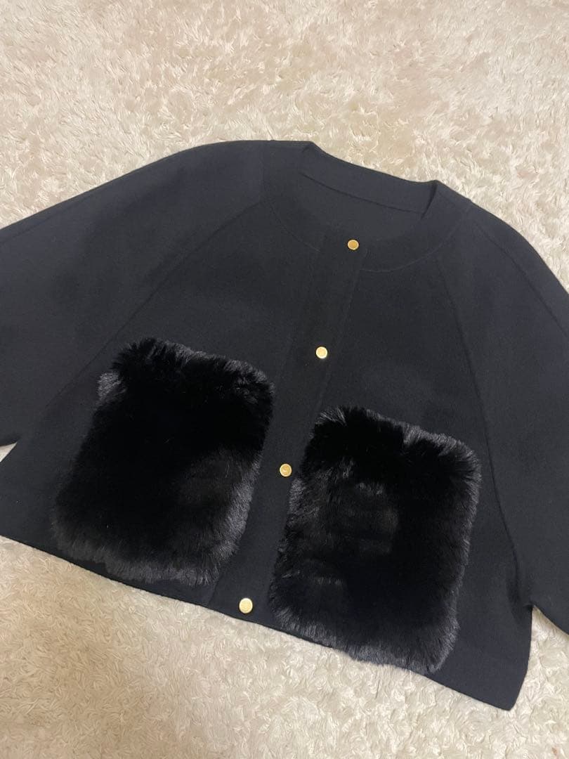 美品・diagram・ファーポケット付き・ショートコート・最終値下げ