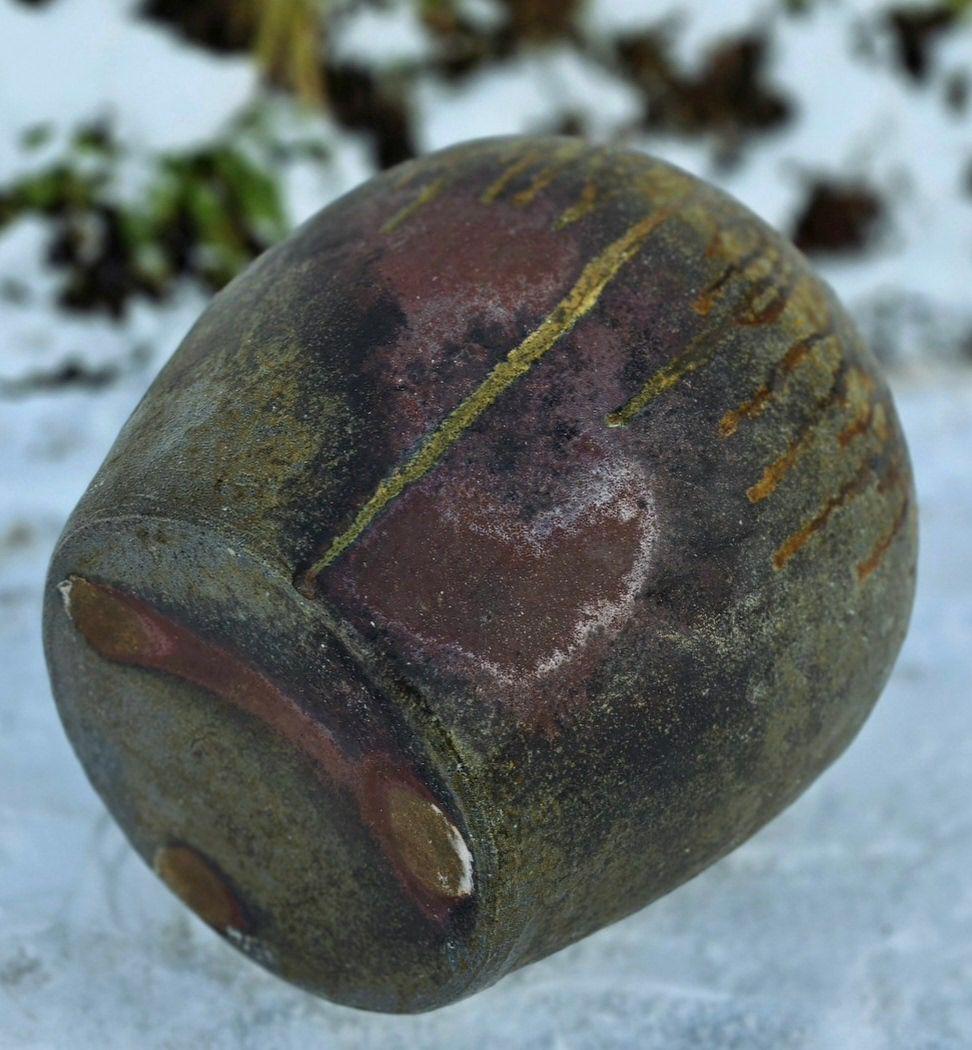 自然釉大壺 高さ37cm