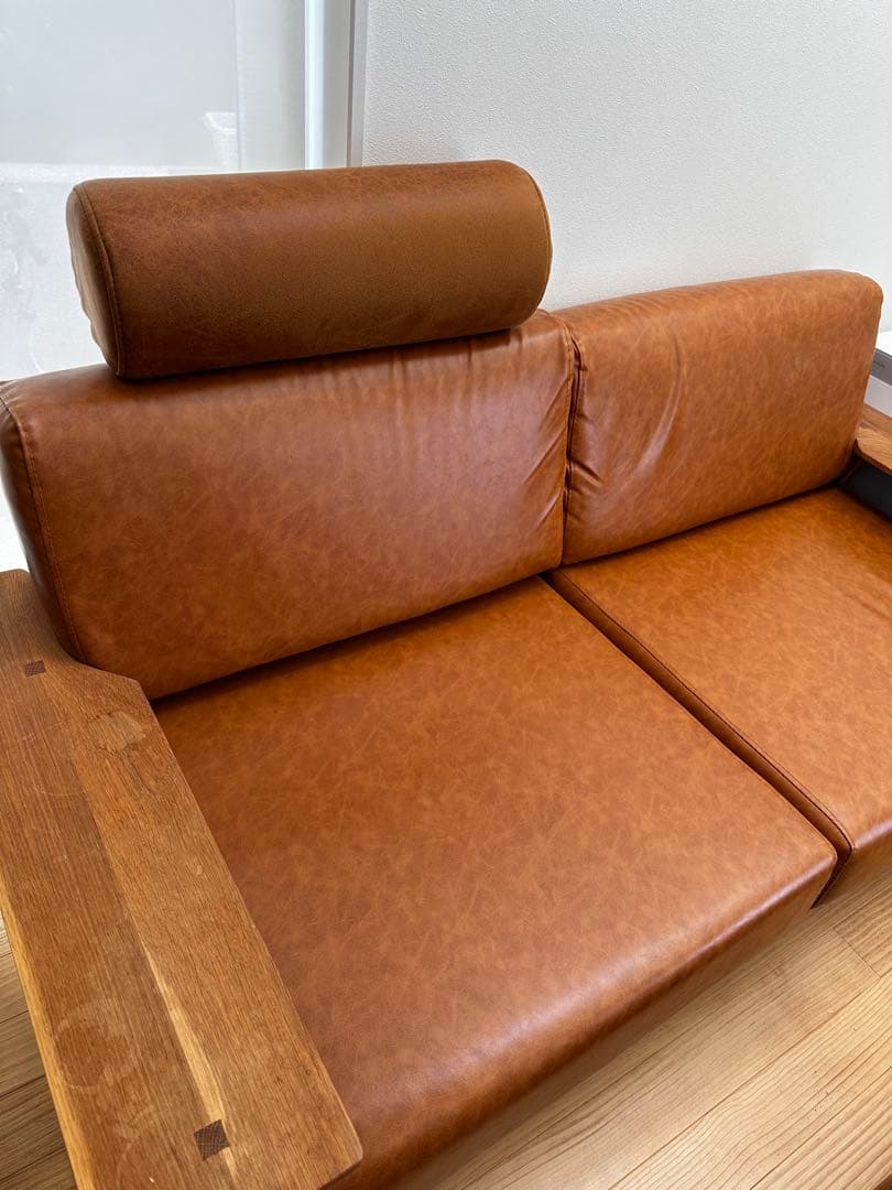 ソファ1610 2人掛け ライトブラウン NOCE