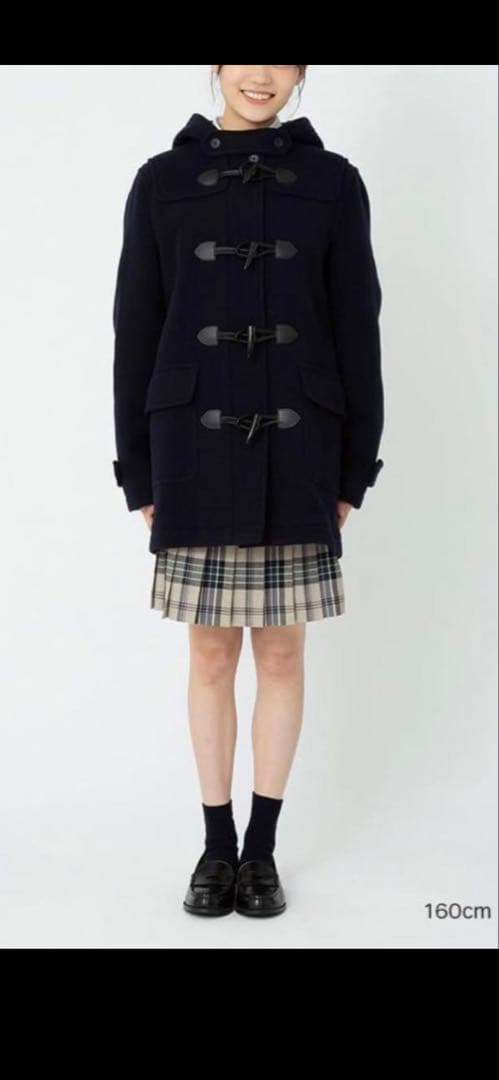 EASTBOY Venusダッフルコート　9号　ネイビー紺　ウール