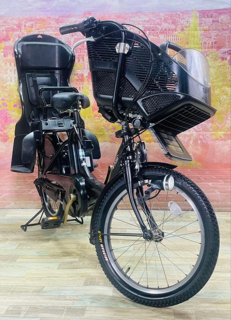 ZK3368 電動自転車 ヤマハ パスキス 子供乗せ 20インチ 送料無料
