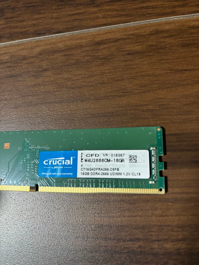 crucial 16GB DDR4-2666 メモリ　CFD デスクトップ