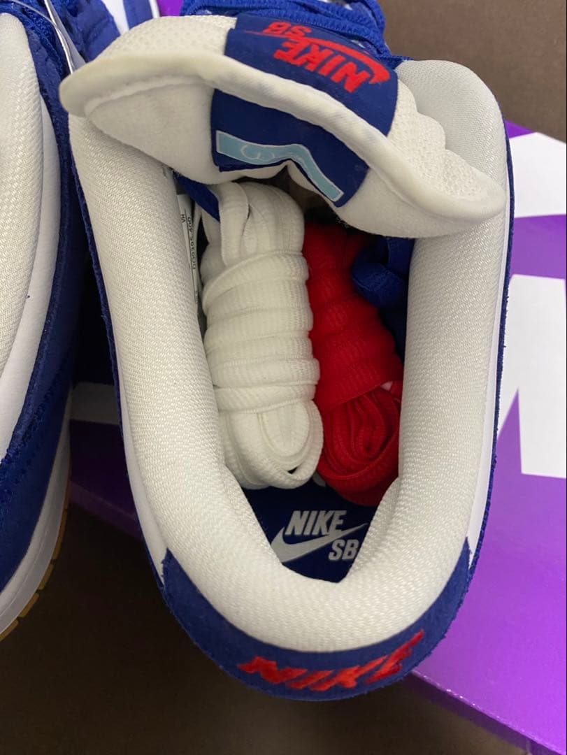 靴 Nike SB Dunk Low \"Los Angeles Dodgers