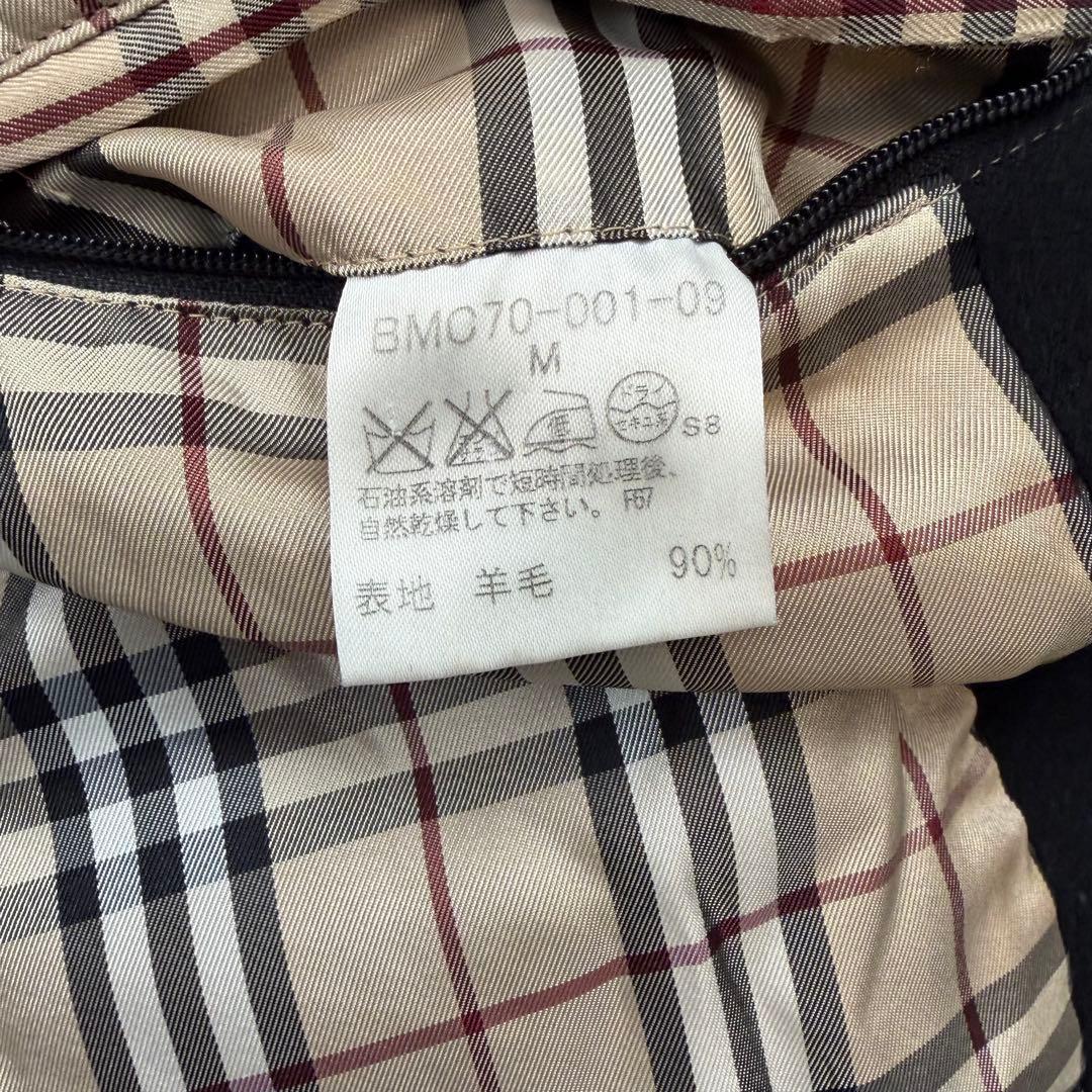 バーバリー　ブラックレーベル　ステンカラーコート M カシミヤ10%入り