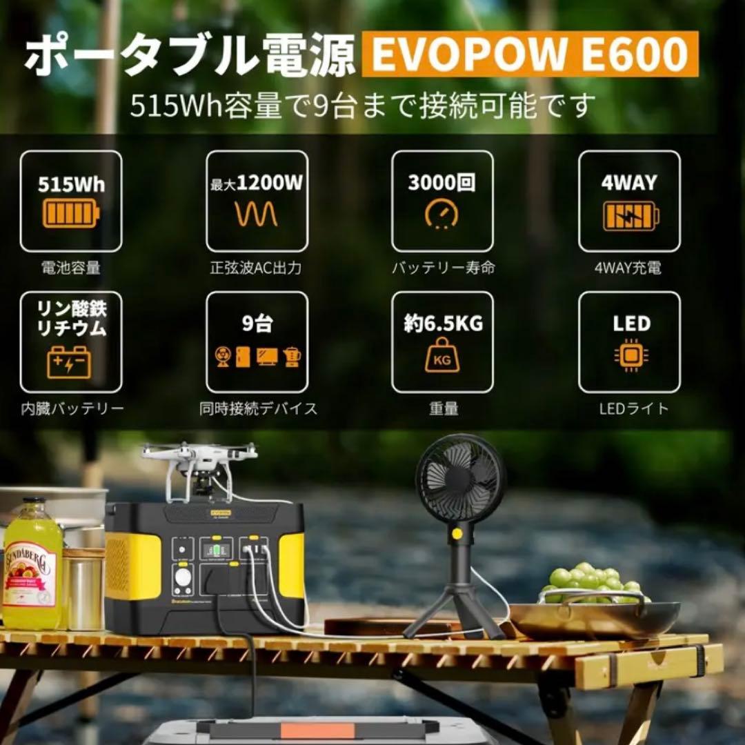 EEIVOLポータブル電源-515Wh/160938mAh　新品未使用