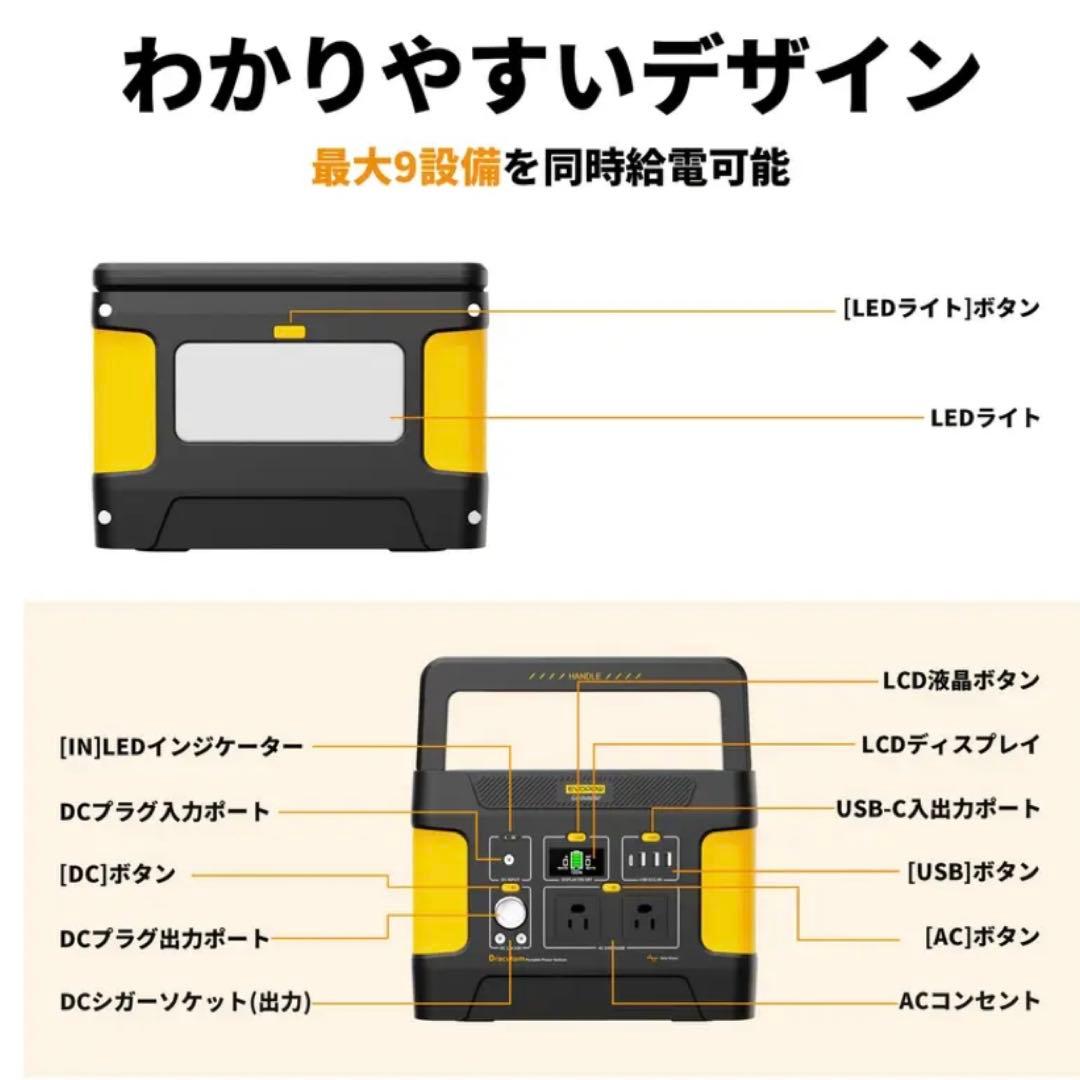 EEIVOLポータブル電源-515Wh/160938mAh　新品未使用