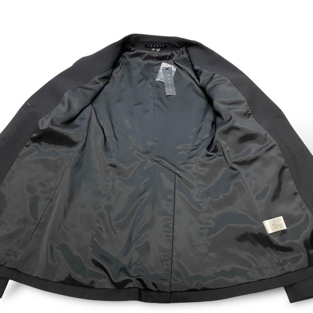 新品タグ付き theory パンツ スーツ 3点セット スカート 黒 レディース