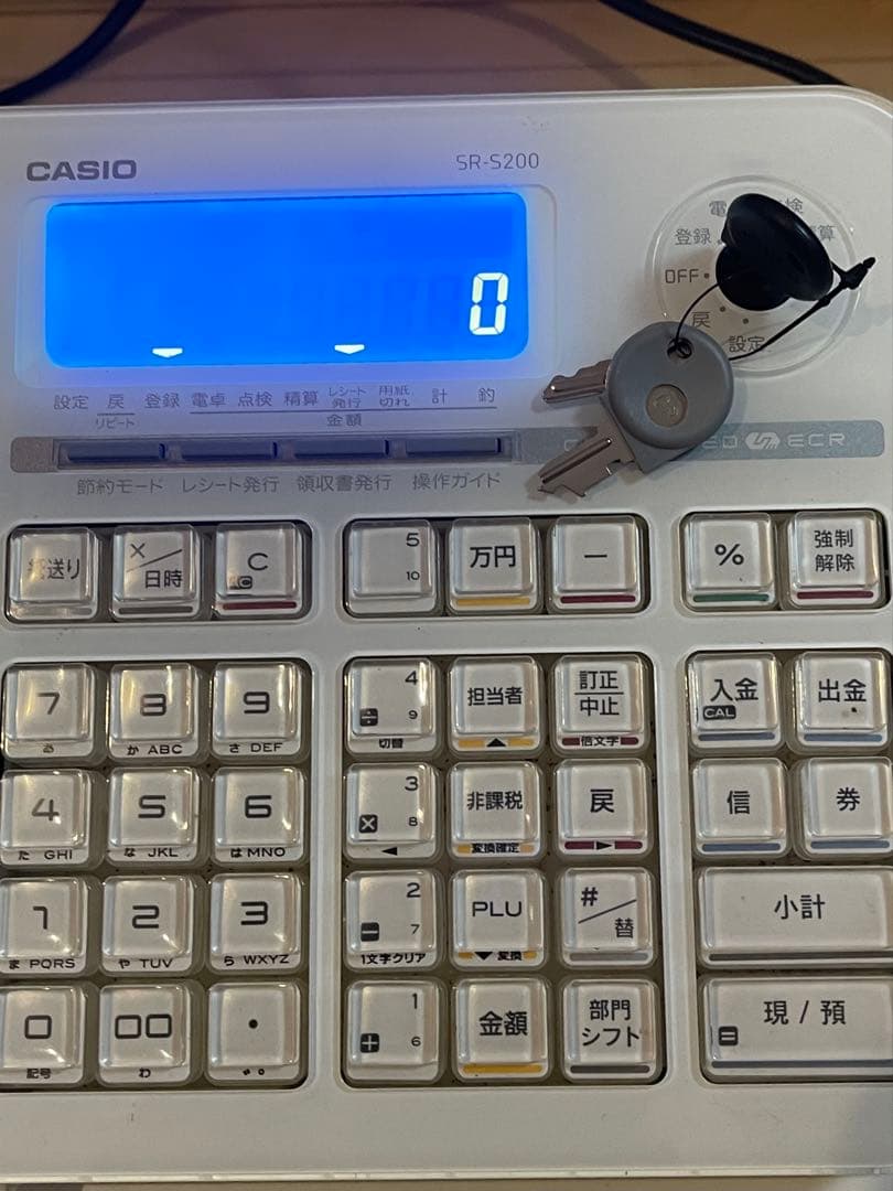 【動作確認済み】　CASIO　レジスター　SR-S200 カシオ