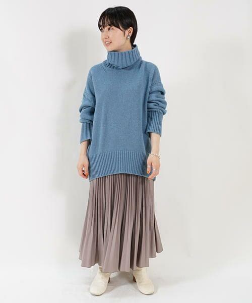 【新品・未使用】GALERIE VIEのファインウールタートルネックPO/Bl