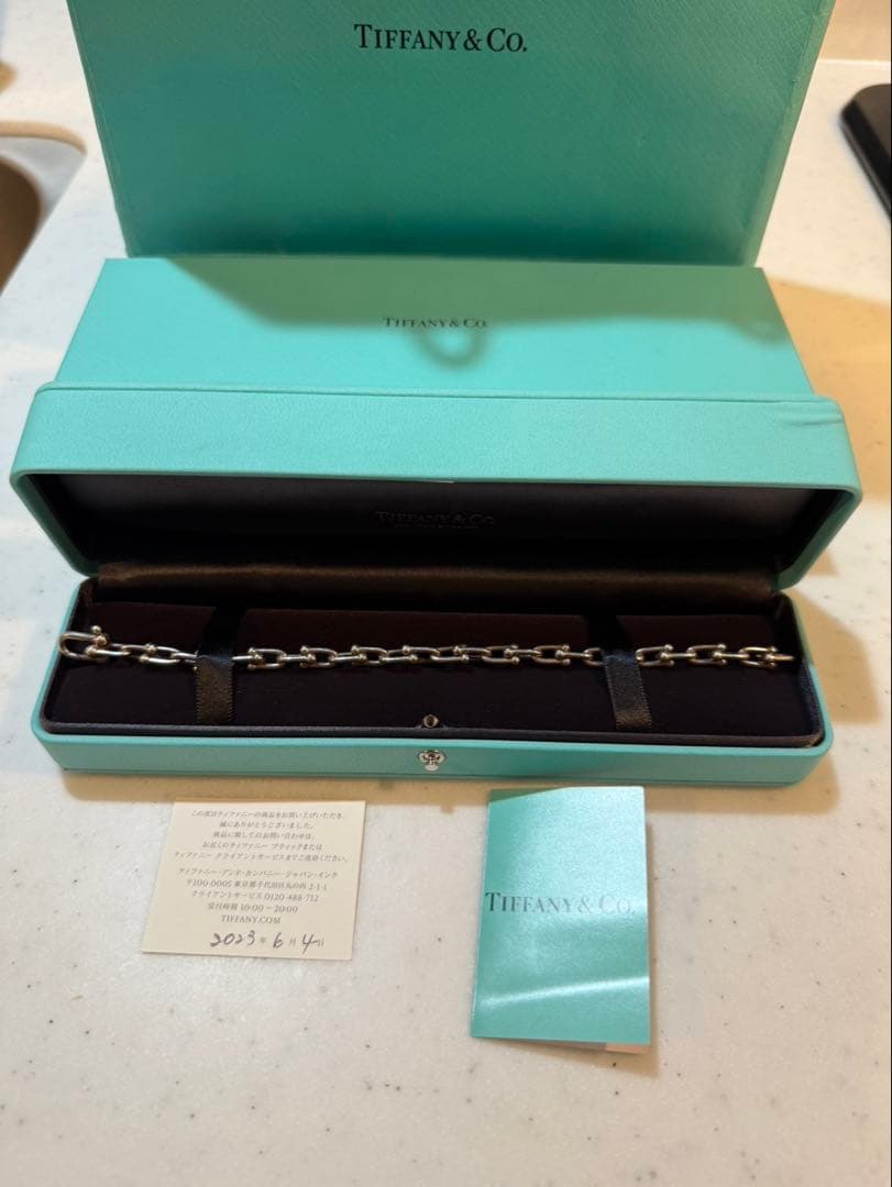 ティファニー TIFFANY＆CO．ハードウェア スモールリンク ブレスレット