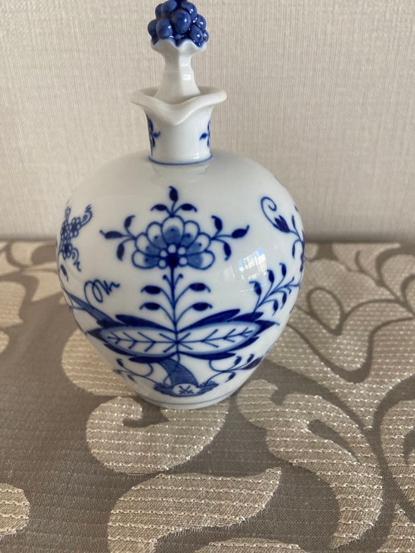 マイセンMeissen ブルーオニオン　リキュールボトル　新品未使用品