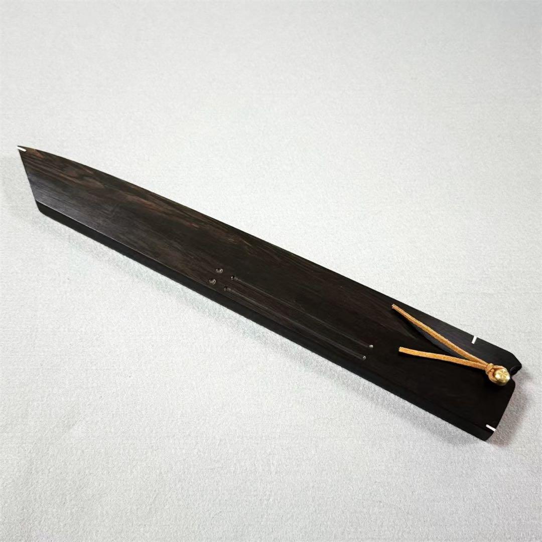黒檀 黒丹 高級銘木 切付柳刃300 切付柳刃尺 切付柳刃 本焼 和包丁 木鞘
