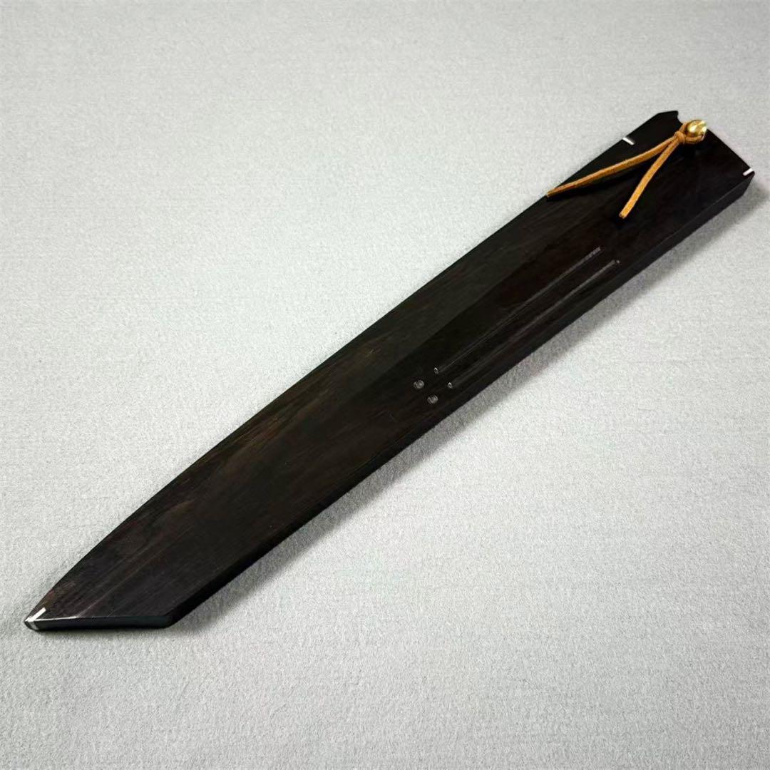 黒檀 黒丹 高級銘木 切付柳刃300 切付柳刃尺 切付柳刃 本焼 和包丁 木鞘