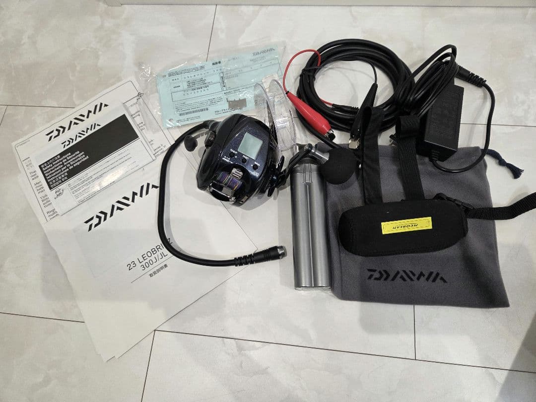 ダイワ 23 レオブリッチ 300J 電動リール バッテリーセット DAIWA