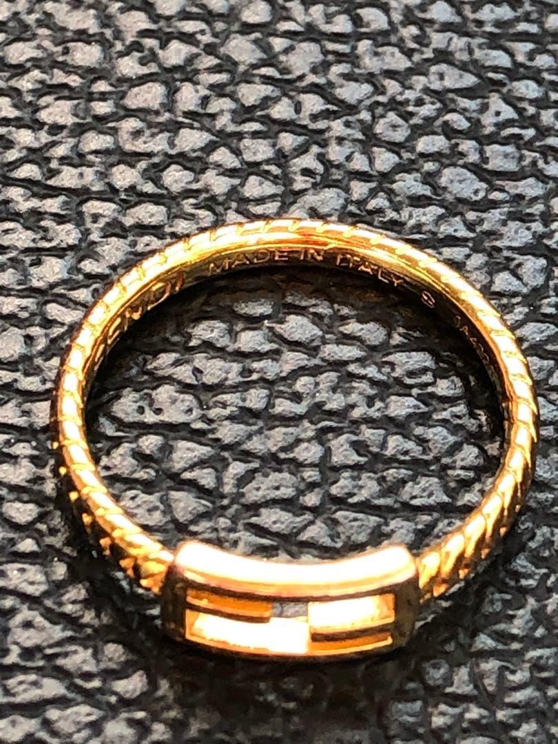 FENDI BAGUETTE Gold Ring フェンディ バゲットリング S