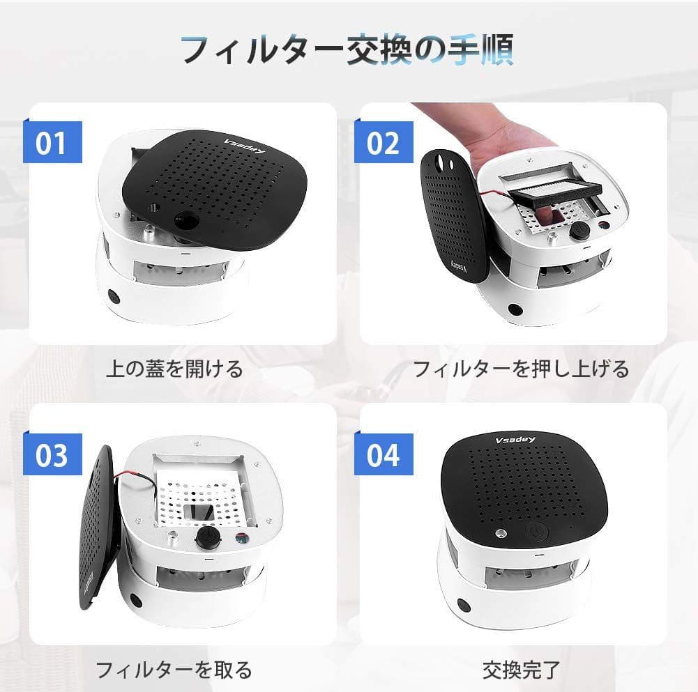 最新型 タバコ灰皿&空気清浄機