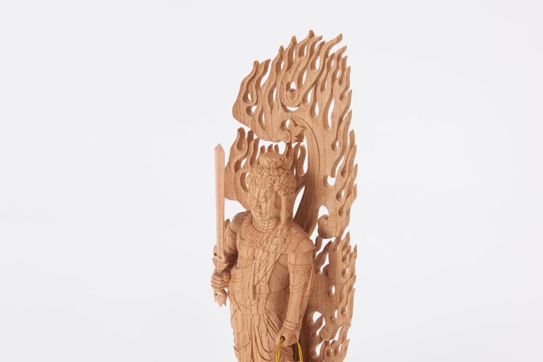 欅　立不動明王　30ｃｍ #020