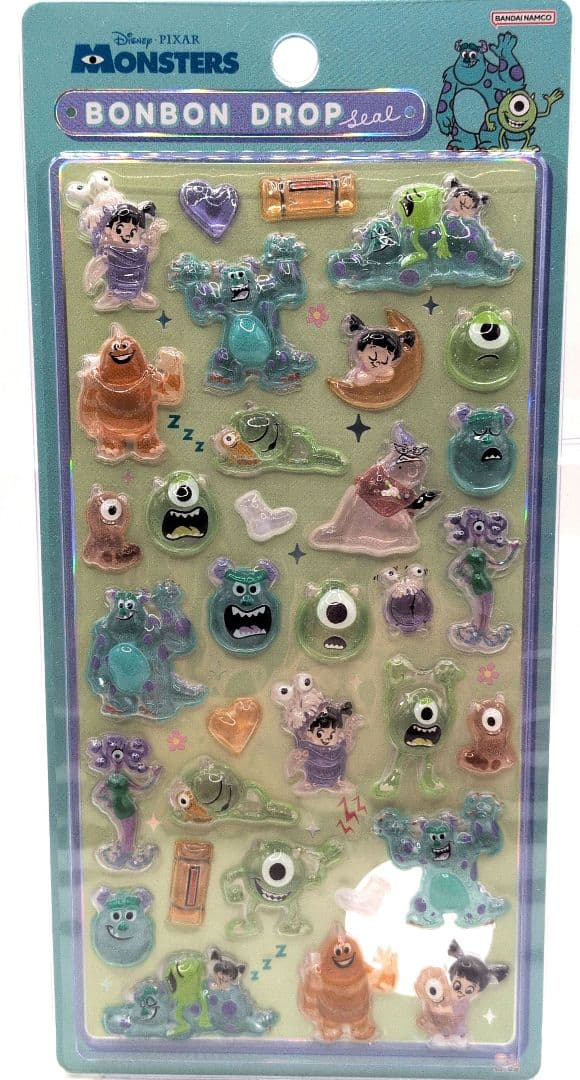 ☆国内正規品☆ディズニーキャラクターボンボンドロップシール／7点セット