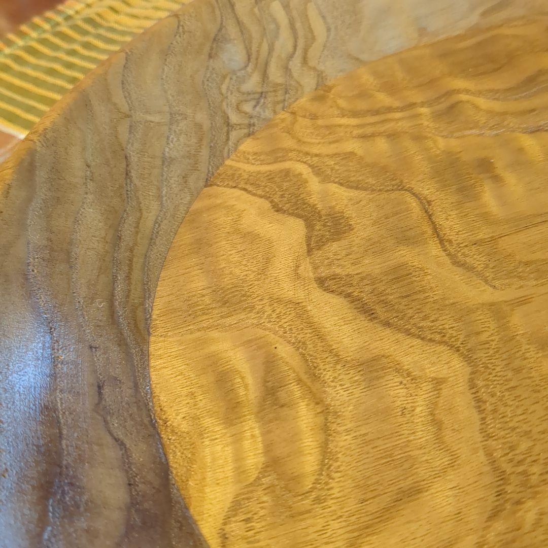くり　大皿②手作り木工